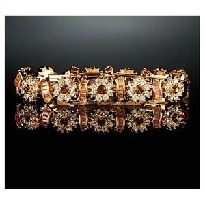 Jacqueline Kennedy Floral Garden Bracelet w/Floral Detail by Camrose & Kross